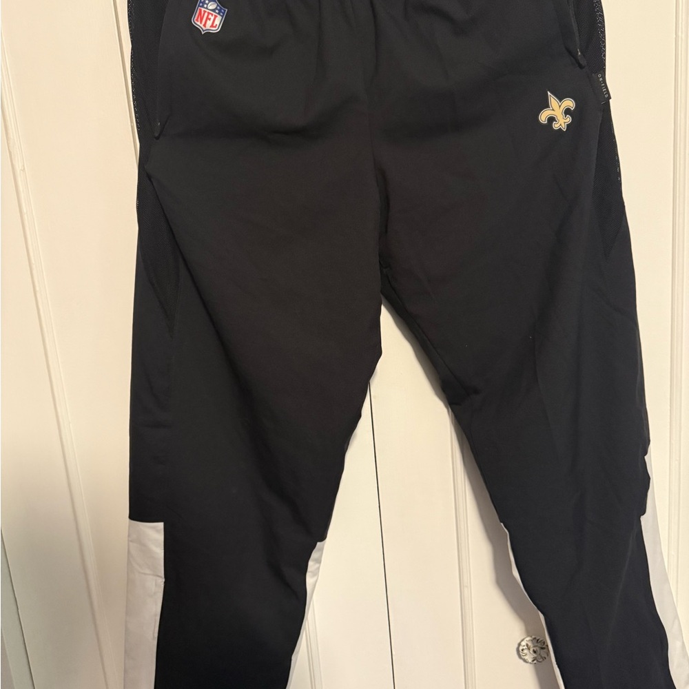 NFL Black and White Joggers with Logo